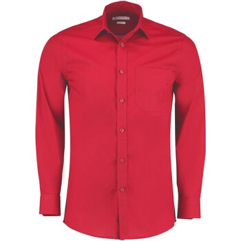 Abbigliamento Uomo Camicie maniche lunghe Kustom Kit KK142 Rosso