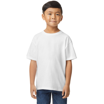Abbigliamento Unisex bambino T-shirt maniche corte Gildan Softstyle Bianco
