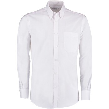 Abbigliamento Uomo Camicie maniche lunghe Kustom Kit KK184 Bianco