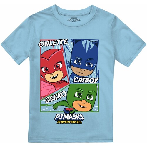 Abbigliamento Bambino T-shirts a maniche lunghe Pj Masks Comic Heroes Blu