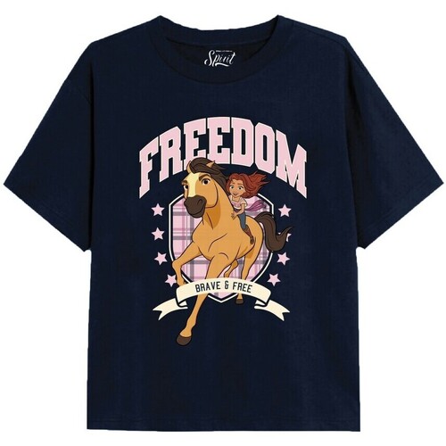 Abbigliamento Bambina T-shirts a maniche lunghe Spirit Freedom Blu