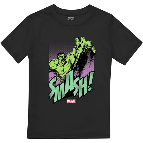 Abbigliamento Unisex bambino T-shirt maniche corte Hulk  Nero