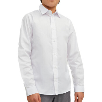 Abbigliamento Bambino T-shirts a maniche lunghe Jack & Jones 12248411 Bianco