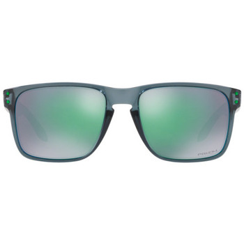Orologi & Gioielli Uomo Occhiali da sole Oakley OO9417 HOLBROOK XL Occhiali da sole, Nero/Verde, 59 mm Nero