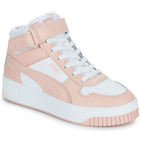 Scarpe Donna Sneakers alte Puma CARINA STREET MID Bianco / Rosa