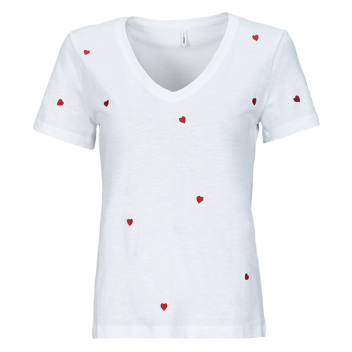 Abbigliamento Donna T-shirt maniche corte Only ONLKETTY Bianco