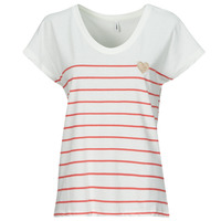Abbigliamento Donna T-shirt maniche corte Only ONLEMILY Ecru / Rosso