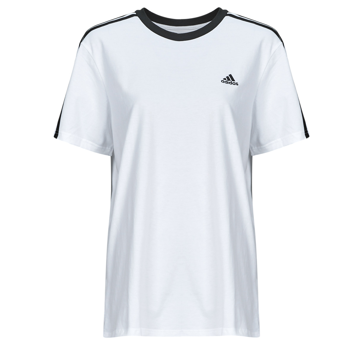 Abbigliamento Donna T-shirt maniche corte Adidas Sportswear W 3S BF T Bianco / Nero