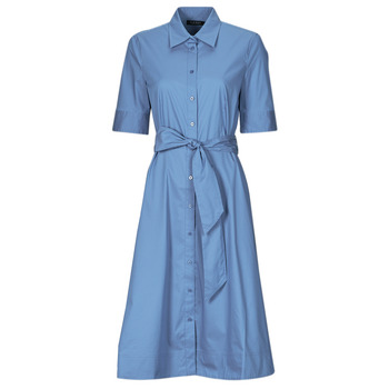 Abbigliamento Donna Abiti lunghi Lauren Ralph Lauren FINNBARR-SHORT SLEEVE-CASUAL DRESS Blu