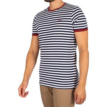 Abbigliamento Uomo T-shirt maniche corte Barbour T-shirt a righe Quay Bianco