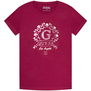 Abbigliamento Bambina T-shirt maniche corte Guess G-J3BI17J1314 Rosa