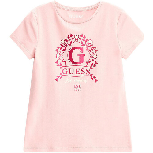 Abbigliamento Bambina T-shirt & Polo Guess G-J3BI17J1314 Rosa