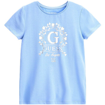 Abbigliamento Bambina T-shirt maniche corte Guess G-J3BI17J1314 Blu