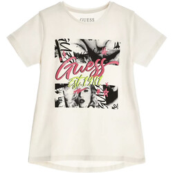 Abbigliamento Bambina T-shirt & Polo Guess G-J3BI00J1314 Bianco