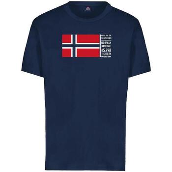 Abbigliamento Uomo T-shirt maniche corte Norway NOR836012 Blu