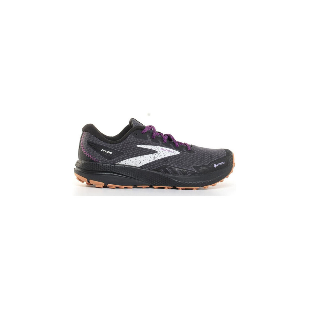 Scarpe Donna Running / Trail Brooks Divide 4 GTX - Black/Blackened Pearl/Purple - 120393-1B-073 Nero