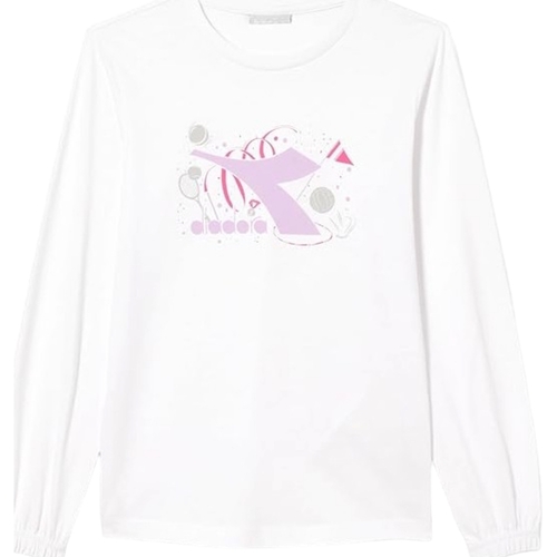 Abbigliamento Bambino T-shirt & Polo Diadora SHIRT MANICA LUNGA BAMBINA 