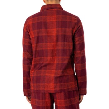 Calvin Klein Jeans Set pigiama in pura flanella Rosso