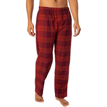 Calvin Klein Jeans Set pigiama in pura flanella Rosso