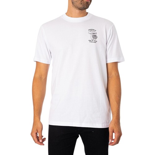 Abbigliamento Uomo T-shirt maniche corte Hikerdelic T-shirt con grafica 5 A Day Back Bianco