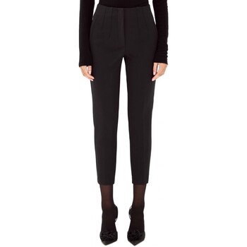 Abbigliamento Donna Jeans Blugirl Pantalone In Crepe Black Nero