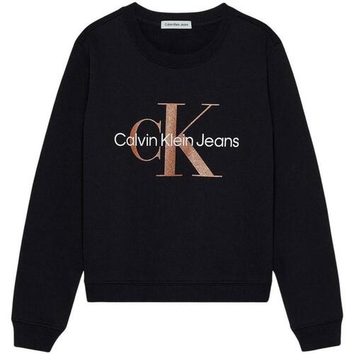 Abbigliamento Bambina Felpe Calvin Klein Jeans  Nero