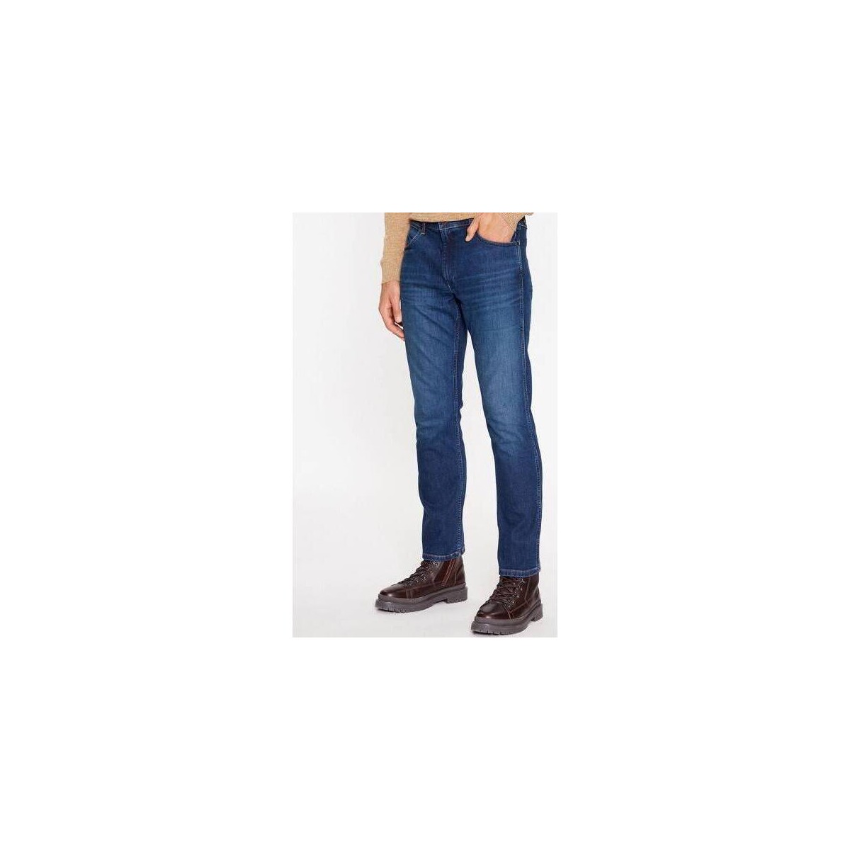 Abbigliamento Uomo Jeans Wrangler GREENSBORO GREEN FUZZ 112341413 Blu