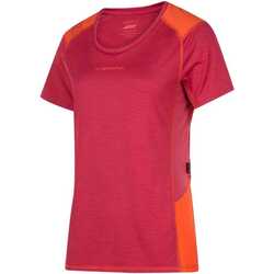 Abbigliamento Donna T-shirt & Polo La Sportiva Q31323322 COMPASS T-SHIRT WOMAN VELVET CHERRY TOMATO Rosso