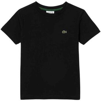 Abbigliamento Bambino T-shirt & Polo Lacoste  Nero