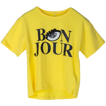 Abbigliamento Bambina T-shirt & Polo Name it T-SHIRT DLIO RAGAZZA Giallo