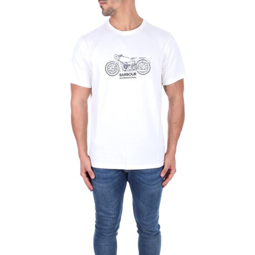Abbigliamento Uomo T-shirt maniche corte Barbour MTS1201 MTS Bianco