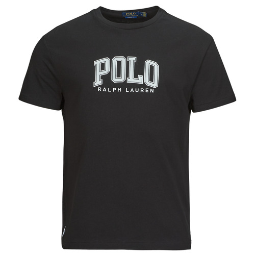 Abbigliamento Uomo T-shirt maniche corte Polo Ralph Lauren T-SHIRT AJUSTE EN COTON SERIGRAPHIE POLO RALPH LAUREN Nero