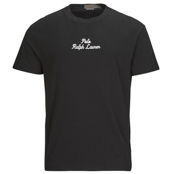 Abbigliamento Uomo T-shirt maniche corte Polo Ralph Lauren T-SHIRT AJUSTE EN COTON POLO RALPH LAUREN CENTER Nero