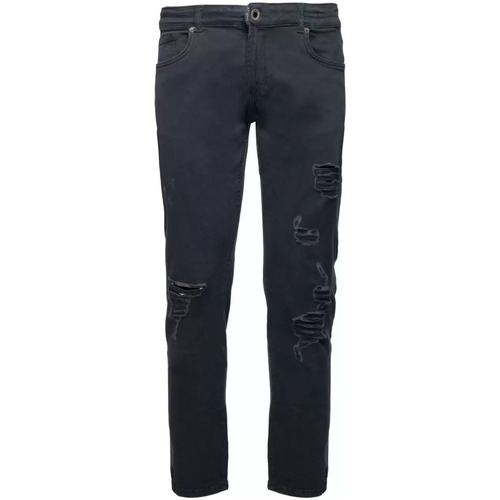 Abbigliamento Uomo Jeans GaËlle Paris jeans nero con rotture Nero
