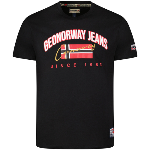 Abbigliamento Uomo T-shirt maniche corte Geo Norway SX1052HGNO-BLACK Nero