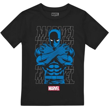 Abbigliamento Unisex bambino T-shirt maniche corte Black Panther  Nero
