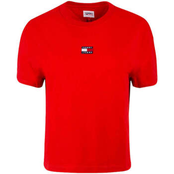 Abbigliamento Donna T-shirt & Polo Tommy Hilfiger T-Shirt e Polo Donna  DW0DW15640 XNL Rosso Multicolore