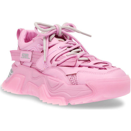 Scarpe Donna Sneakers basse Steve Madden Kingdom Pink / Pink Mesh + PU Rosa
