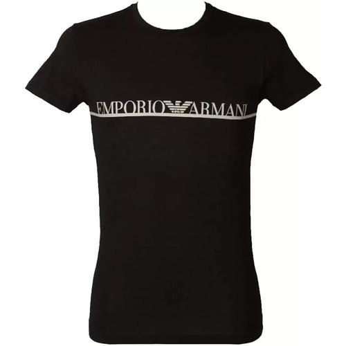 Abbigliamento Uomo T-shirt maniche corte Emporio Armani New Icon Nero