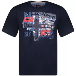 Abbigliamento Uomo T-shirt maniche corte Geographical Norway T-shirt da uomo  JETCHUP Blu