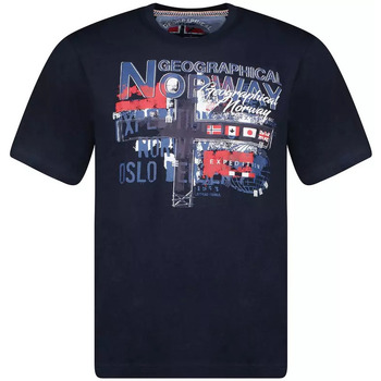 Abbigliamento Uomo T-shirt maniche corte Geographical Norway T-shirt JETCHUP Blu