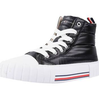 Scarpe Bambina Sneakers basse Tommy Hilfiger HIGH TOP LACE-UP SNEAKER Nero