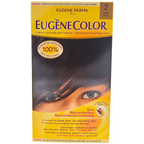 Bellezza Donna Tinta Eugene Perma Permanent Coloring Cream Eugènecolor - 02 Chatain Beige