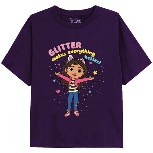Abbigliamento Bambina T-shirts a maniche lunghe Gabby´s Dollhouse Sprinkle Party Viola