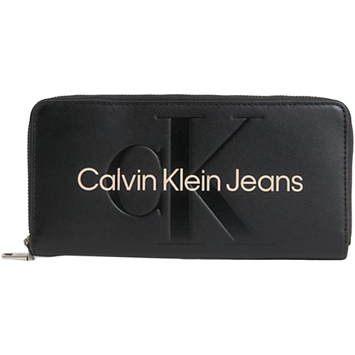 Borse Donna Borse Calvin Klein Jeans PORTAFOGLIO ZIP ALLROUND Nero