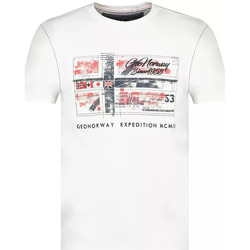 Abbigliamento Uomo T-shirt maniche corte Geographical Norway T-shirt JINAME Geo Norway Bianco