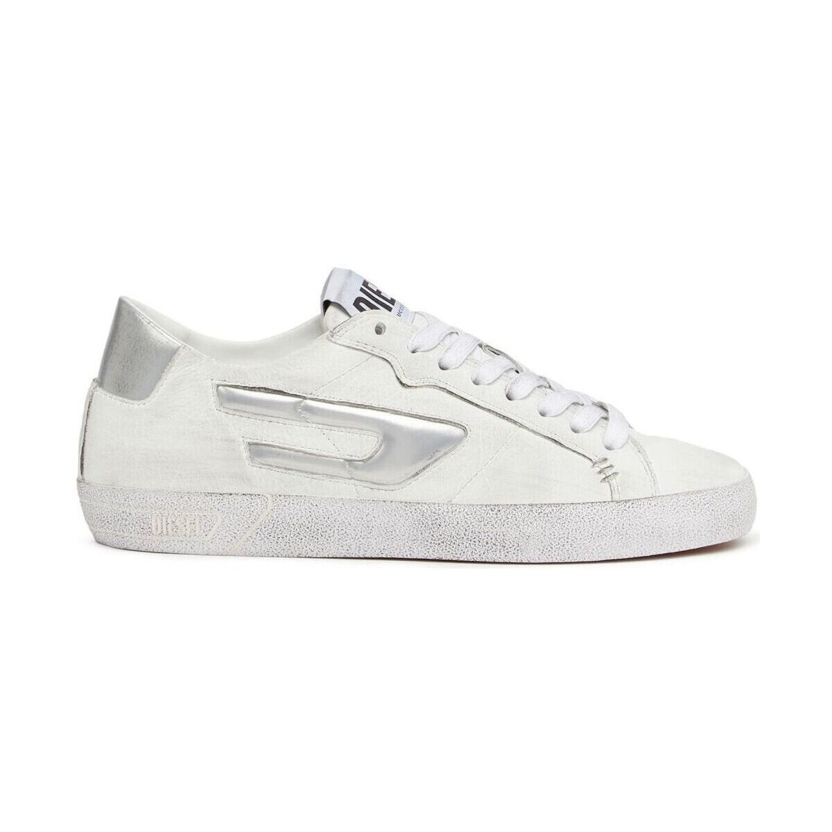 Scarpe Donna Sneakers Diesel Y02825 P1083 - S-LEROJI LOW W-H9689 WHITE/SILVER Bianco