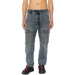 Abbigliamento Uomo Jeans Diesel D-KROOLEY-CARGO JOGG A09731-068EZ-02 Grigio