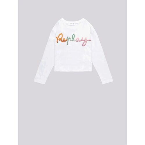 Abbigliamento Bambina T-shirt & Polo Replay SG7149.051.23162-001 Bianco