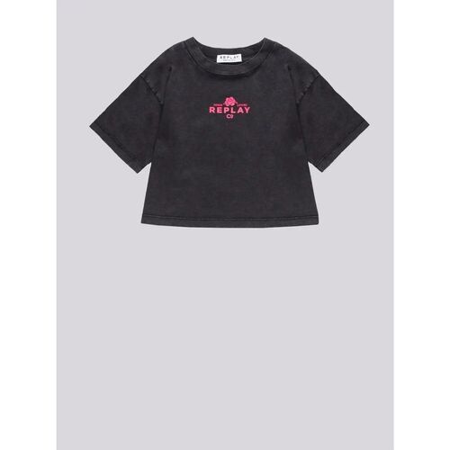 Abbigliamento Bambina T-shirt & Polo Replay SG7515.050.23162M-098 Nero